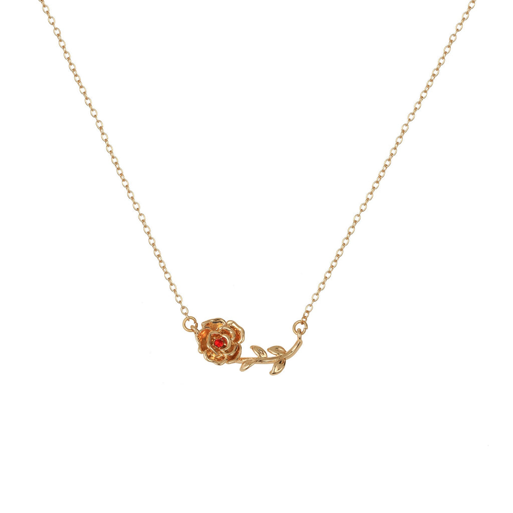 December Birth Flower 3D Pendant Necklace Vera Lux