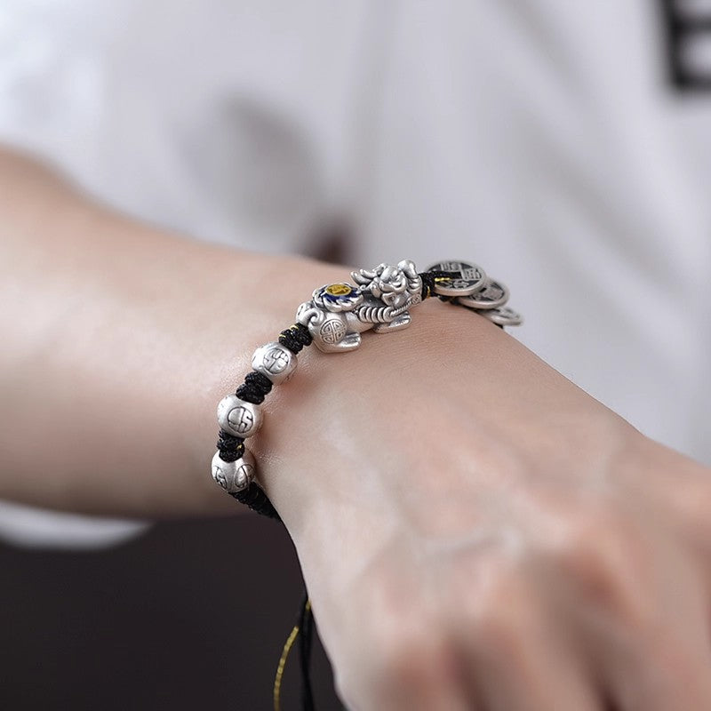 Mens And Womens Copper Coin Pixiu Bracelet Vera Lux