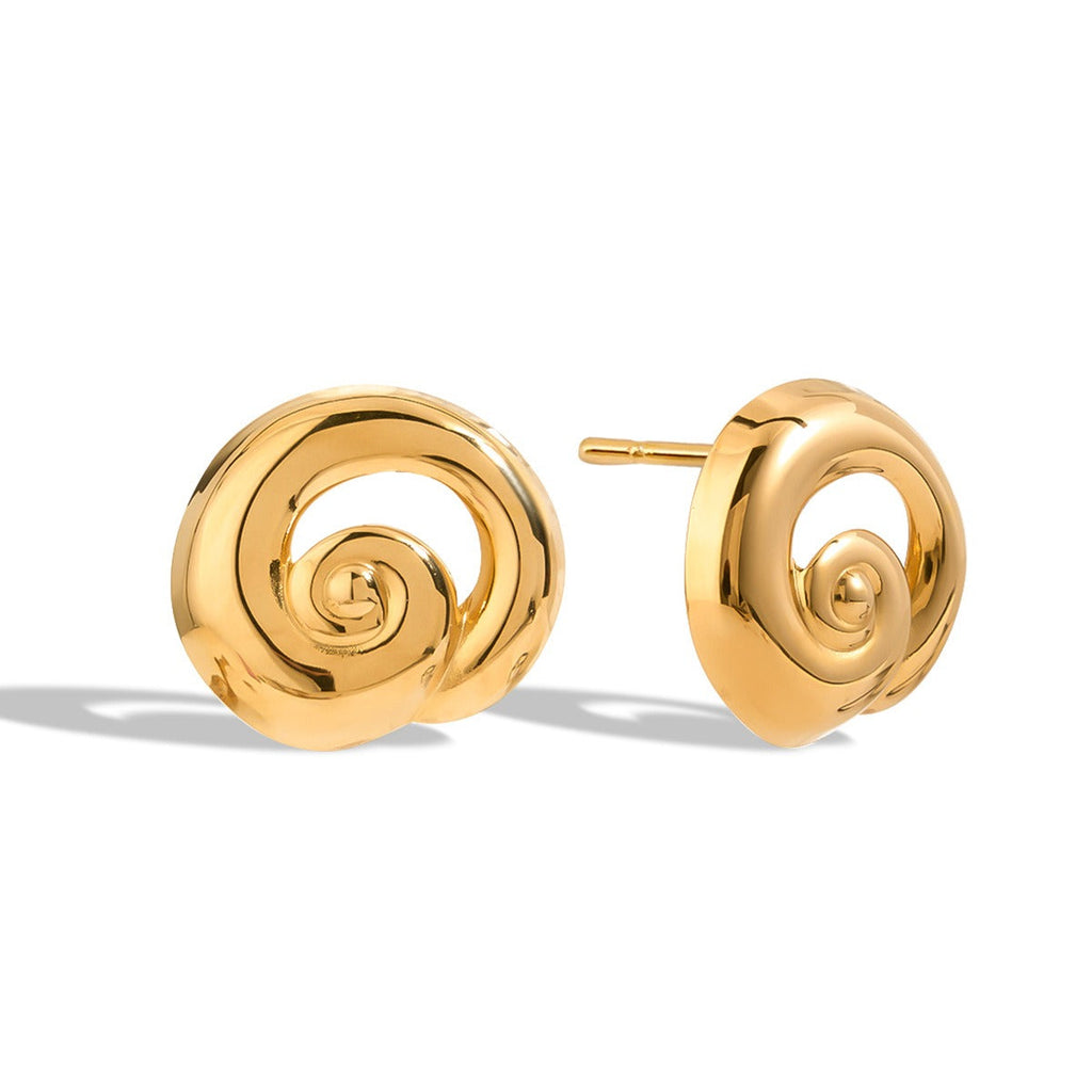 18K gold hollow thread design classic and fashionable earrings Vera Lux