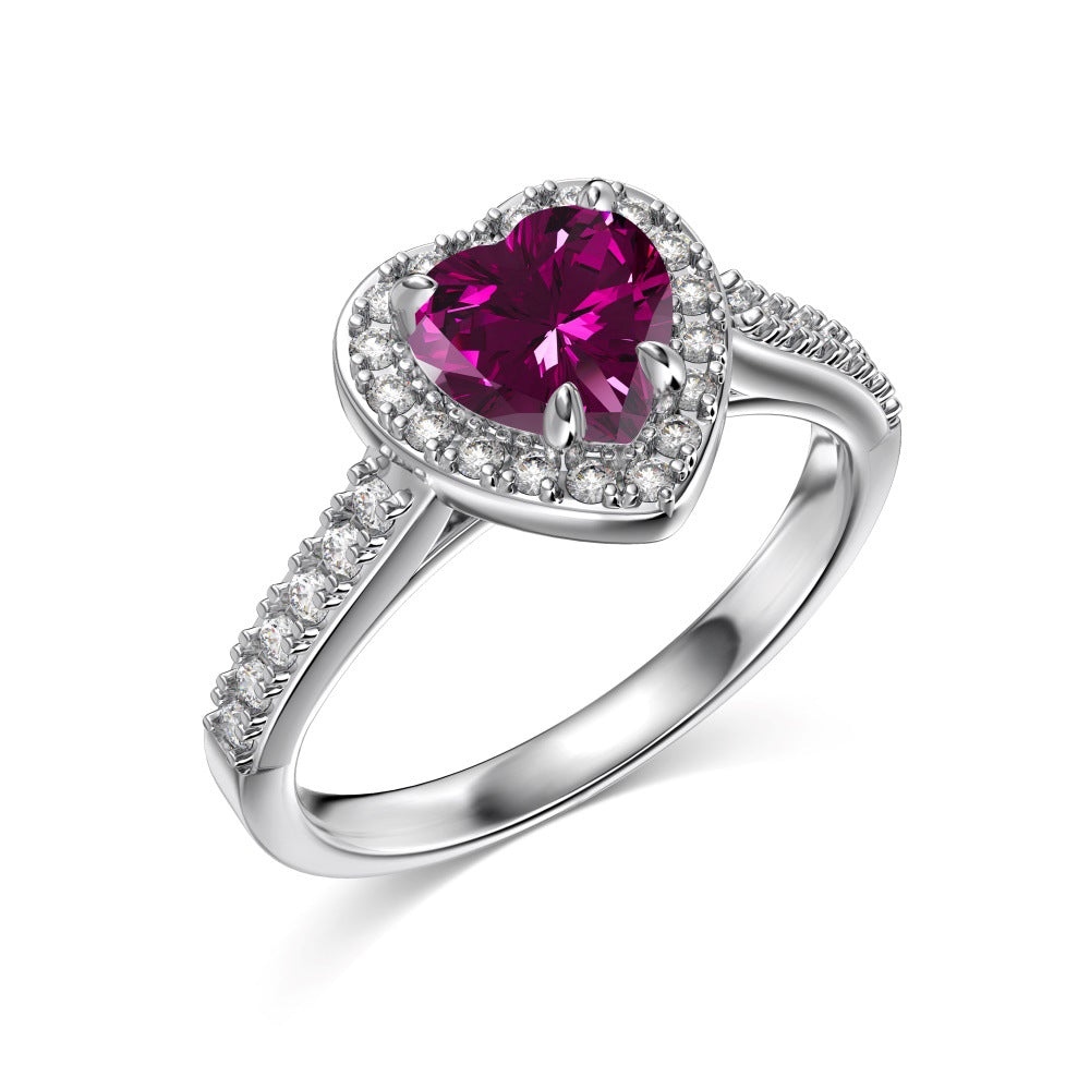 12 Zodiac Colorful Zircon Silver Ring For Women Vera Lux