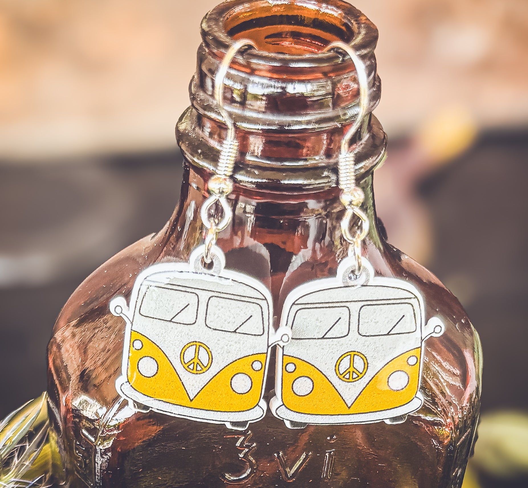 Adorable Vintage Van Earrings Rooted Home Goods