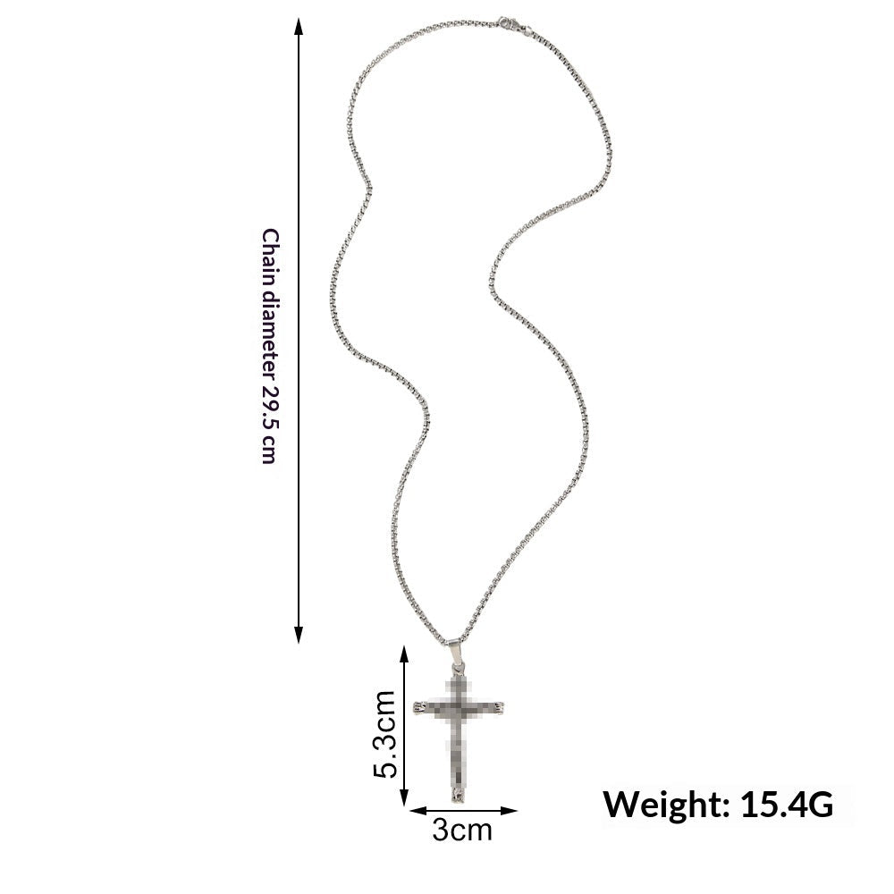 Unisex Cross Necklace Made Of Zinc Alloy Vera Lux