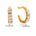 Light luxury, high-end zircon earrings Vera Lux