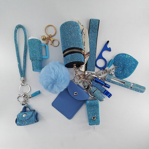 13-Piece Self-Defense Mini Lipstick Keychain Set Vera Lux