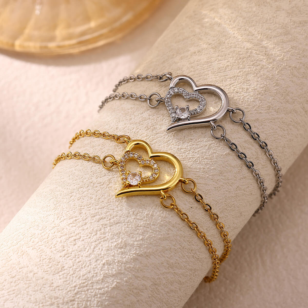 Adjustable Heart Zircon Bracelet For Women Vera Lux