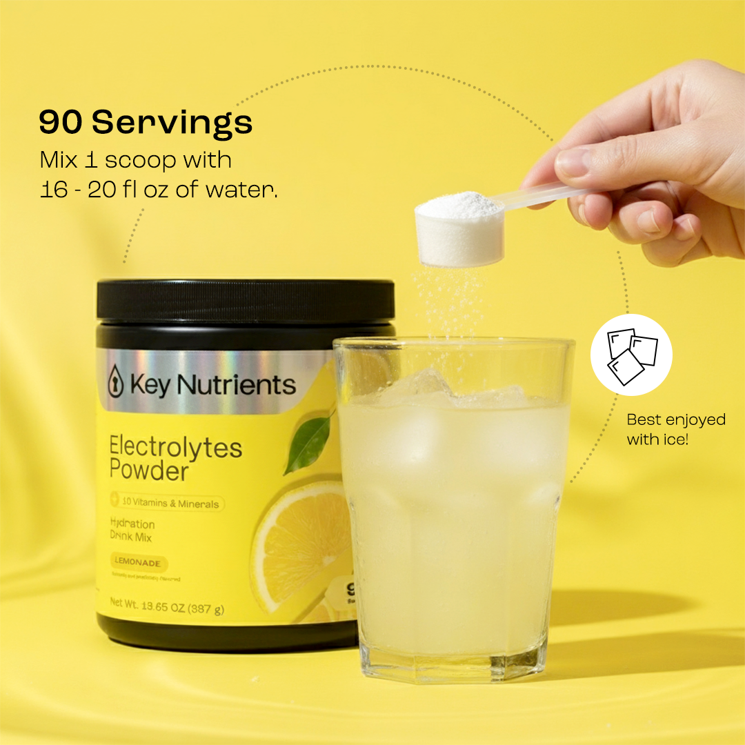 Electrolyte Recovery Plus Powder (Sugar-Free) Key Nutrients