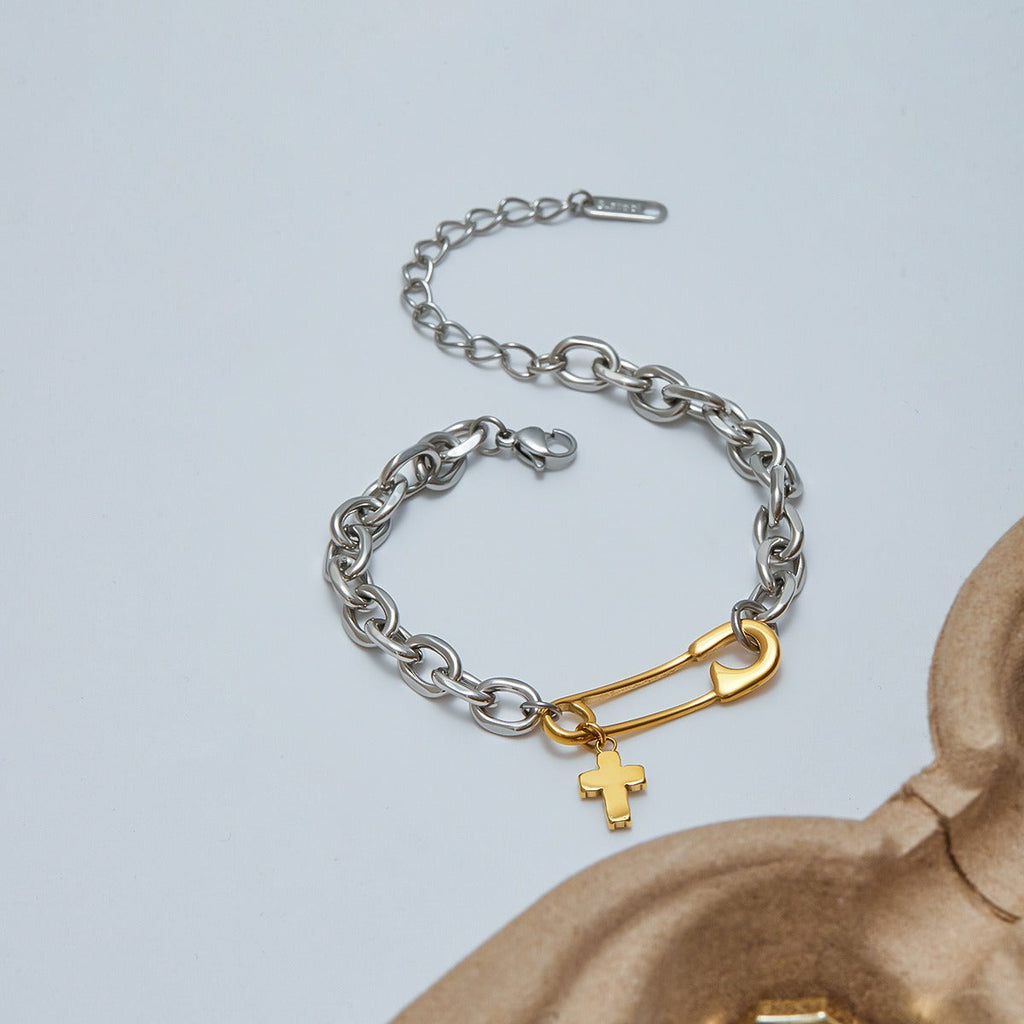 18k gold light luxury high-end titanium steel bracelet Vera Lux