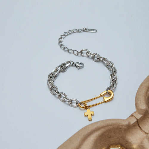 18k gold light luxury high-end titanium steel bracelet Vera Lux