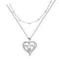 High-End Heart-Shaped Double-Layer Necklace For Layering Vera Lux