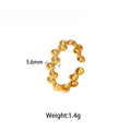 18K gold light luxury titanium steel ring Vera Lux