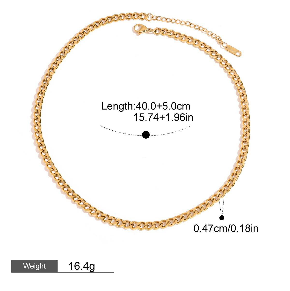 18K Gold Chain Design Exquisite Fashion Necklace Vera Lux