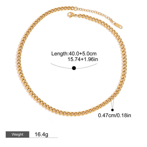 18K Gold Chain Design Exquisite Fashion Necklace Vera Lux