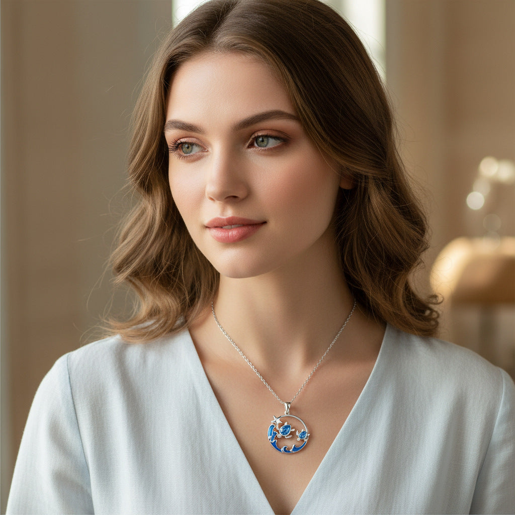 Original Turtle Guardian Necklace For Women Vera Lux