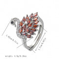 Colorful Zircon Cute Swan Ring Vera Lux