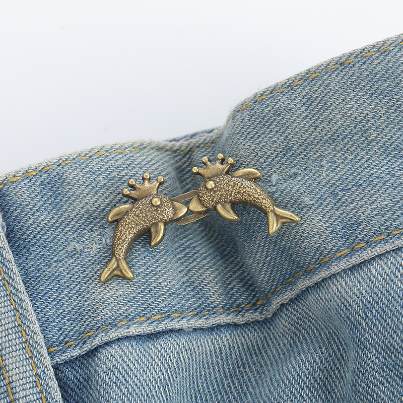 Dolphin waist buckle-copper-alloy-1 pair Vera Lux