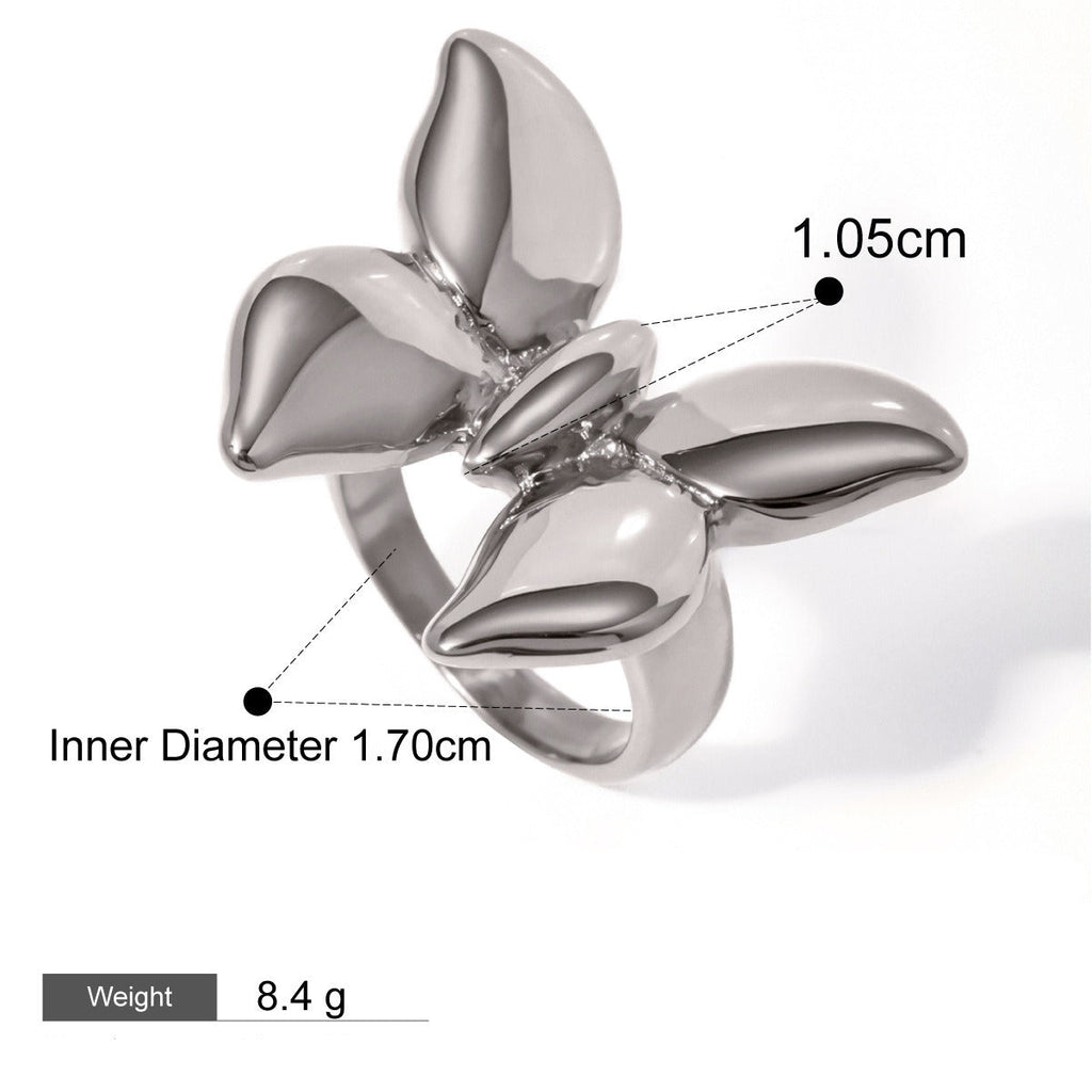 18K gold butterfly design exquisite and noble ring Vera Lux
