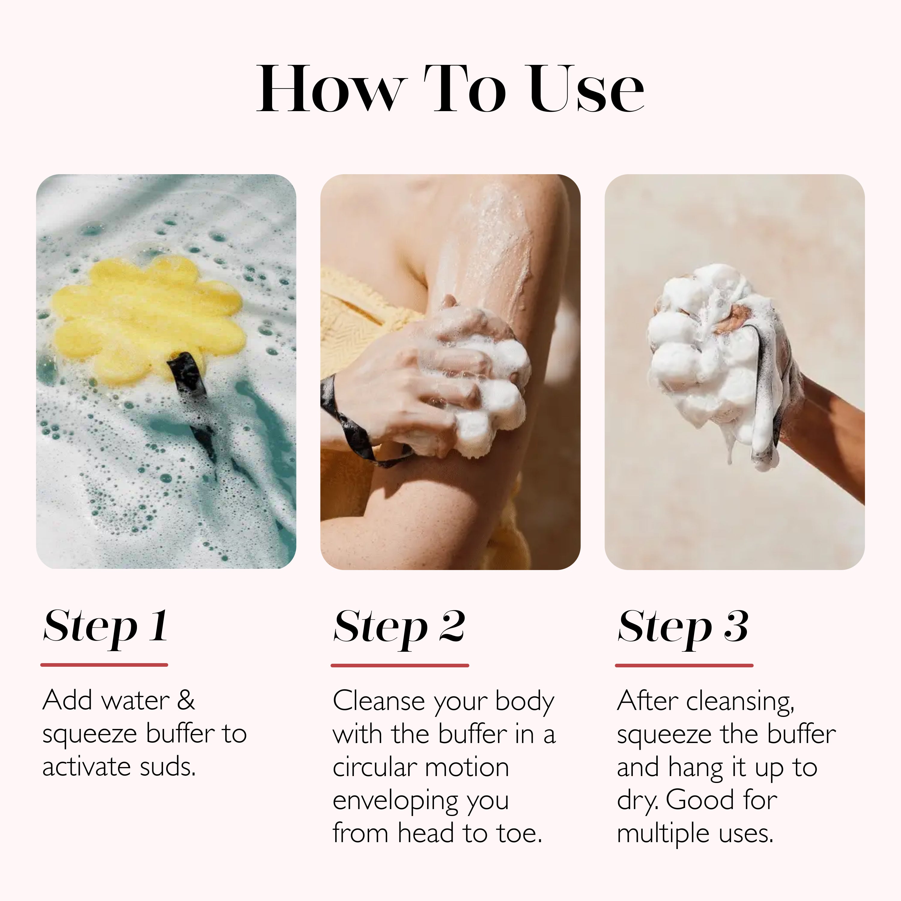 Mystic Rose Body Buffer | Florica Spongellé