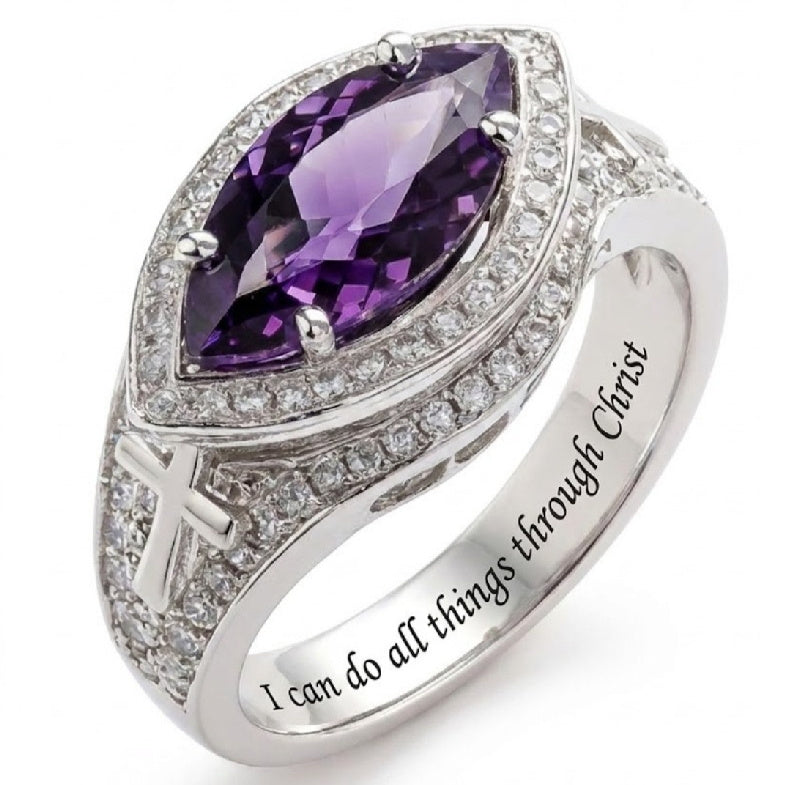 Womens Geometric 18K Gold Ring With Zircon Inlays Vera Lux