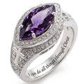 Womens Geometric 18K Gold Ring With Zircon Inlays Vera Lux