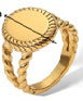 18K gold geometric design simple personality ring Vera Lux