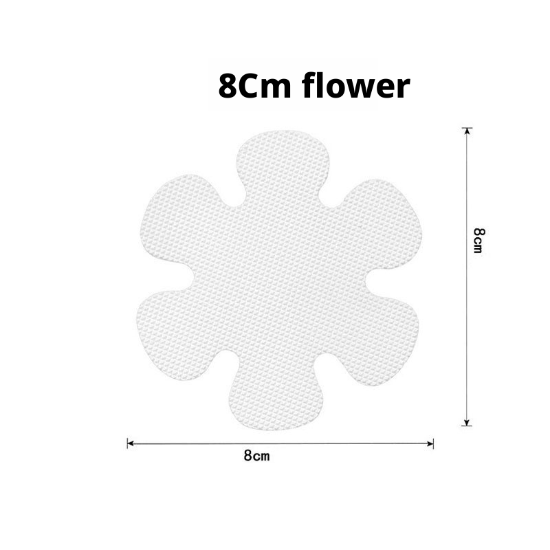 Anti-slip sticker-Snowflake-Black-8 * 8cm-with black scraper-PEVA-12 pieces Vera Lux