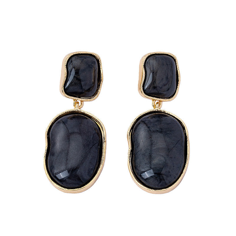Geometric Resin Drop Earrings Collection Vera Lux