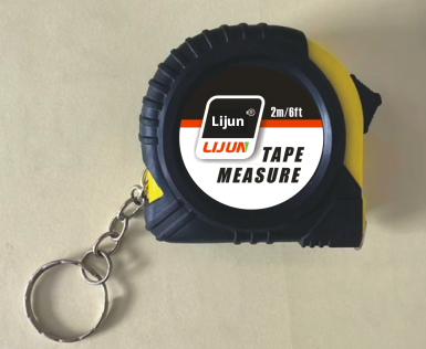 Keychain tape tape-2m * 12.5 mm-ABS+PVC-black and yellow-1 piece Vera Lux