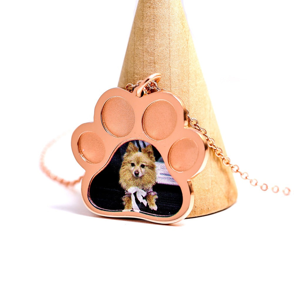 S925 silver kitten commemorative DIY pet necklace Vera Lux