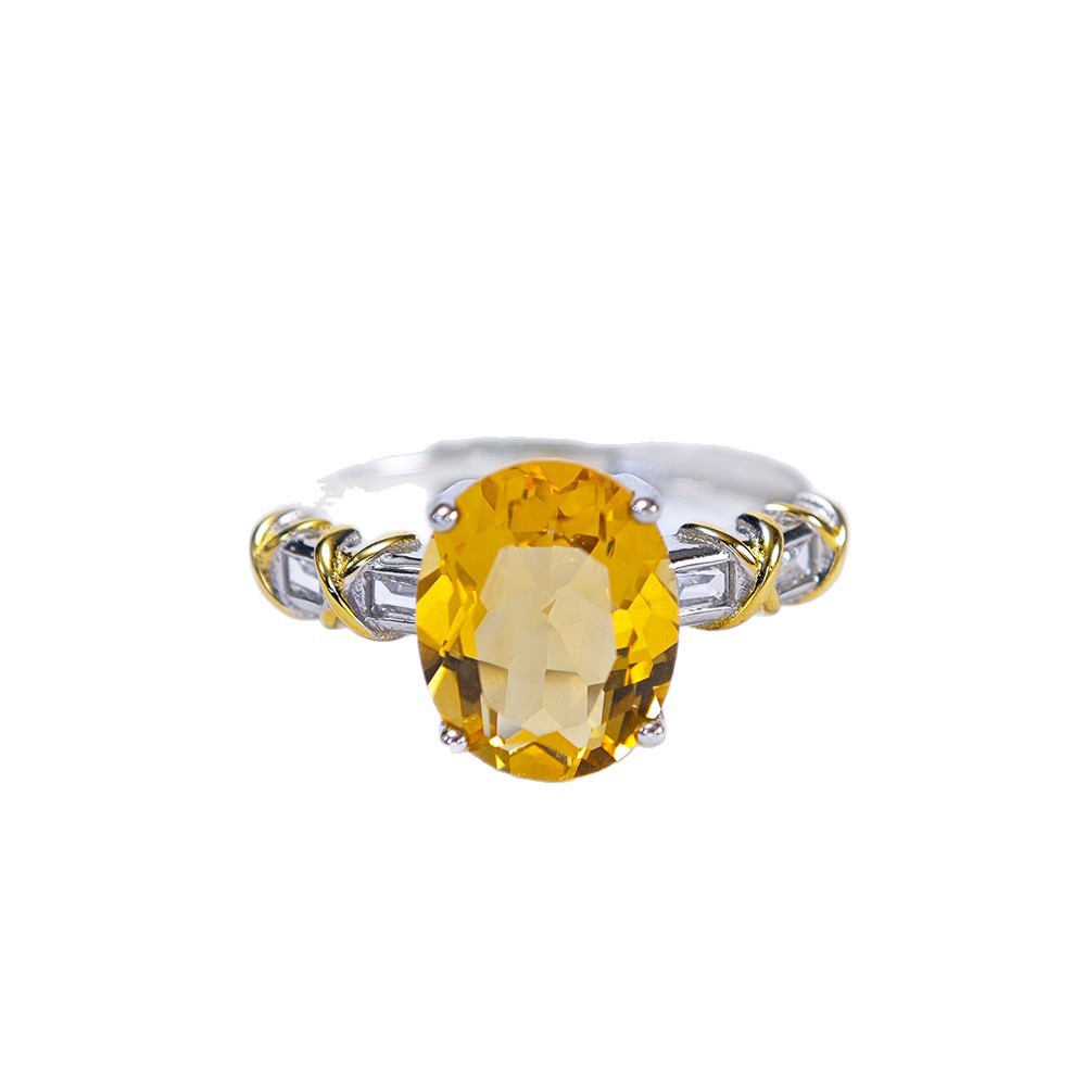 Versatile Open-Style Womens Natural Citrine Ring Vera Lux
