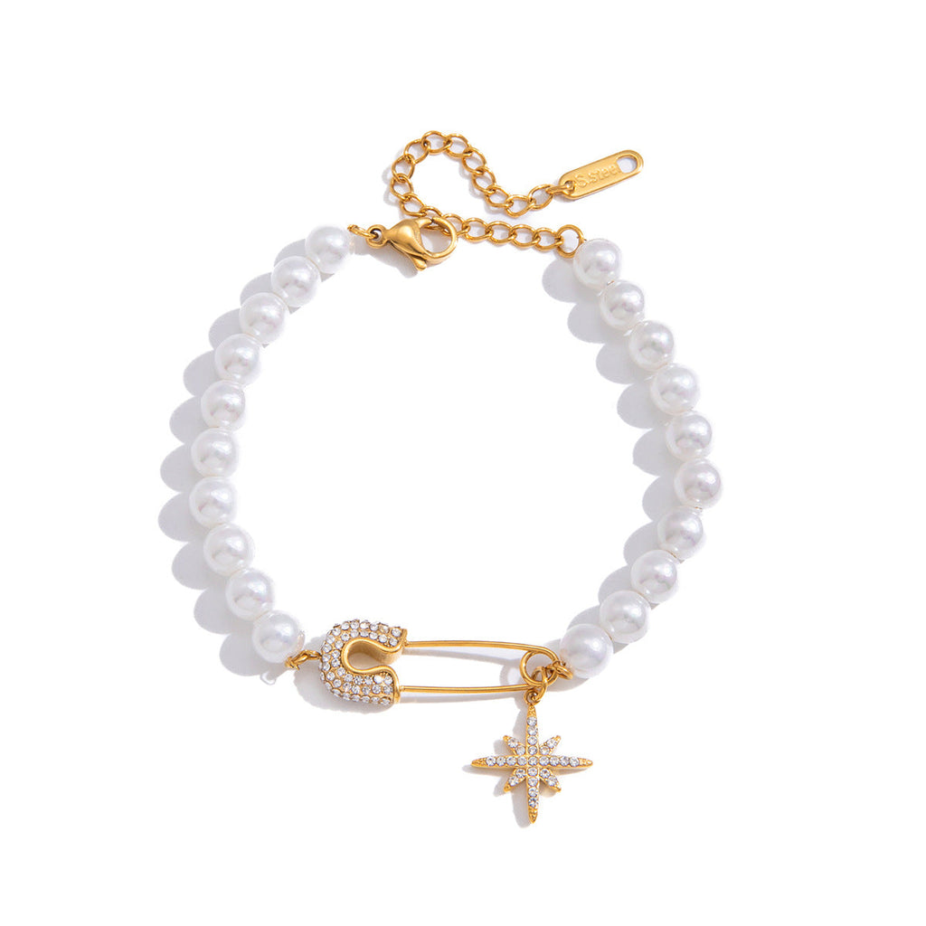 Pearl Star Stainless Steel Bracelet Collection Vera Lux
