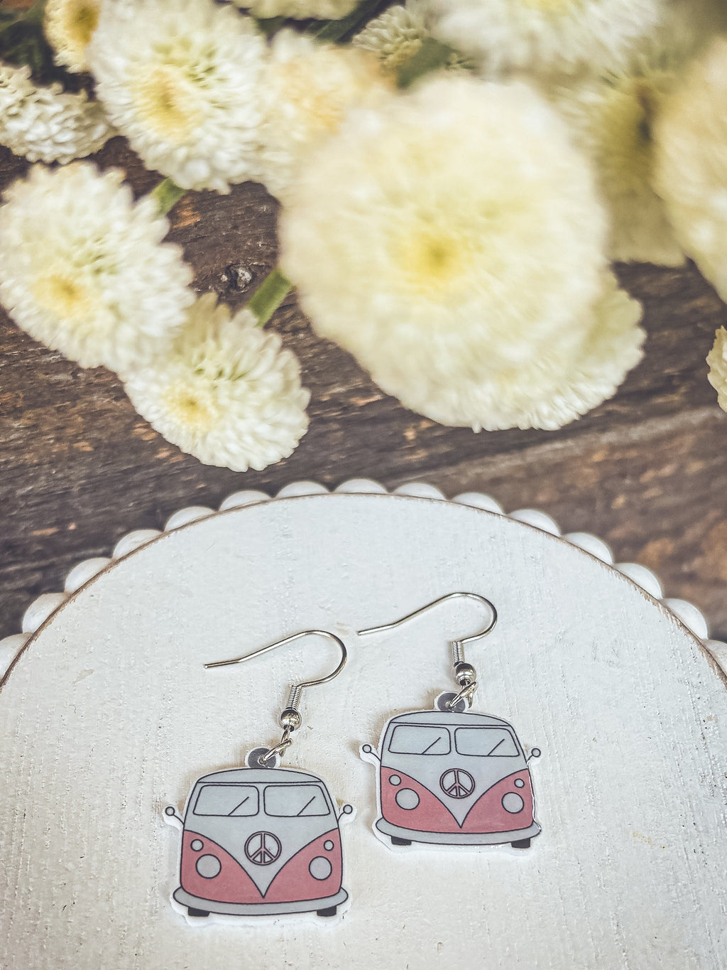 Adorable Vintage Van Earrings Rooted Home Goods