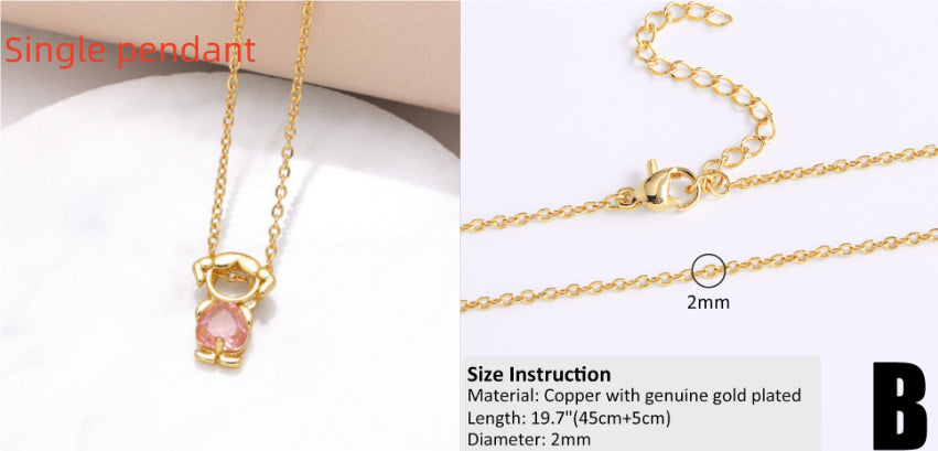 Copper-plated 18k Gold DIY Hip-hop All-match Chain Necklace Vera Lux