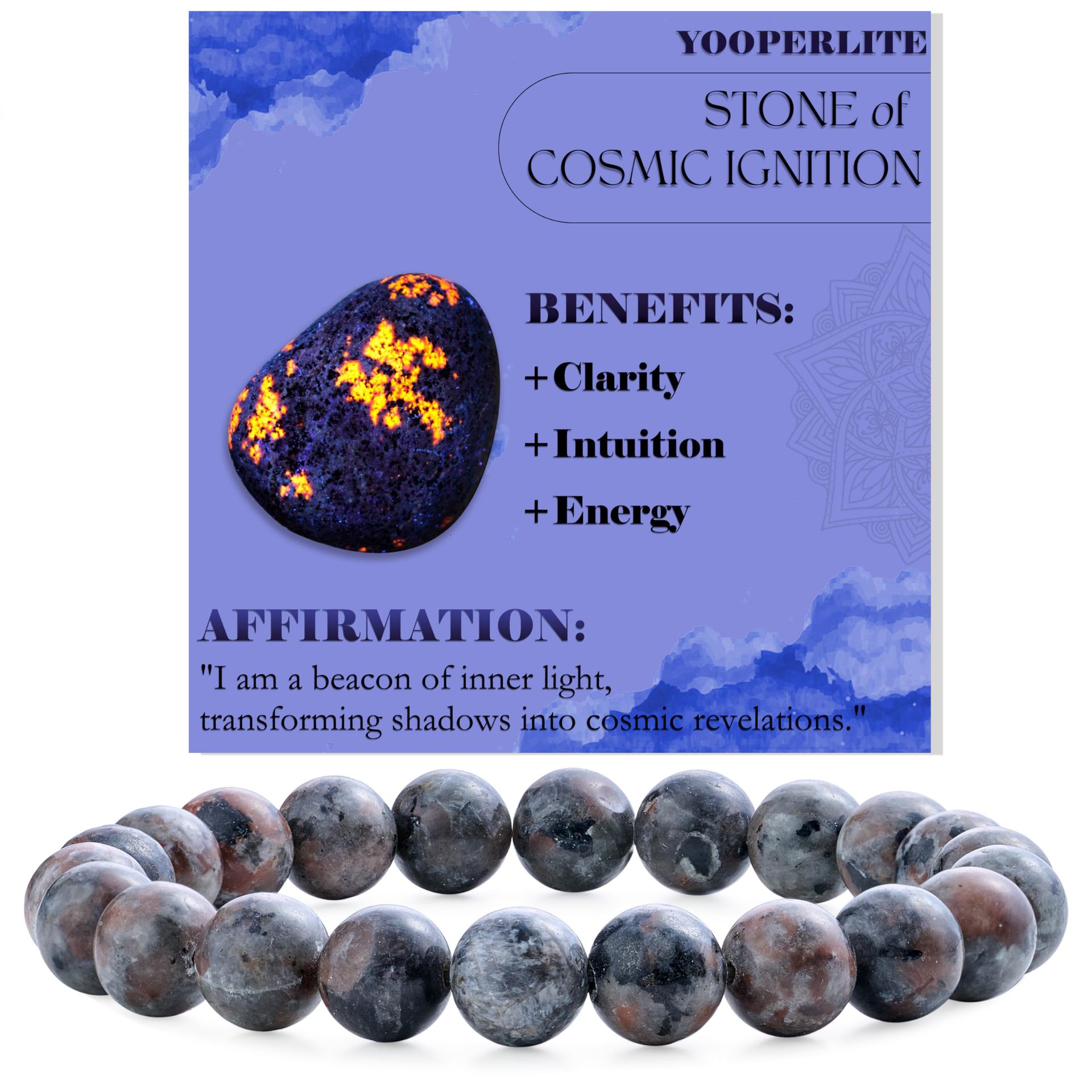 8mm Natural Stone Bead Bracelet White Turquoise Vera Lux