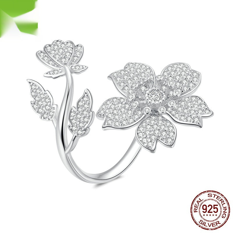 Cherry Blossom Open Adjustable Ring Vera Lux