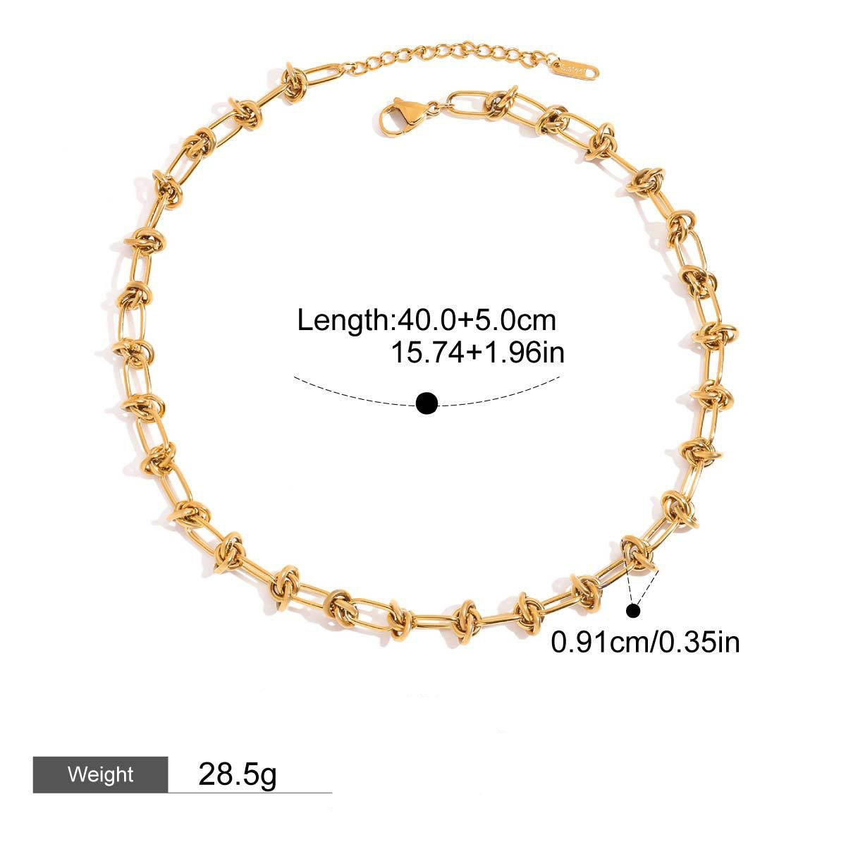 18K gold chain design simple and elegant necklace Vera Lux