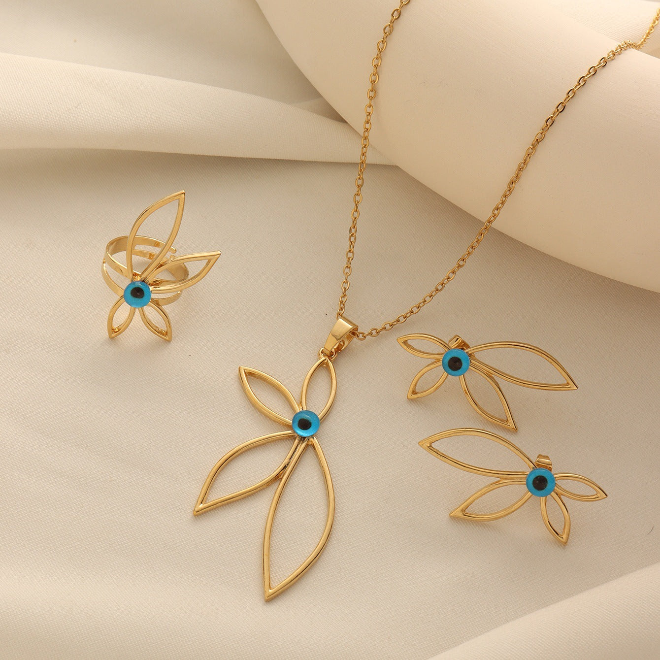 Petal Evil Eye Jewelry Set Vera Lux