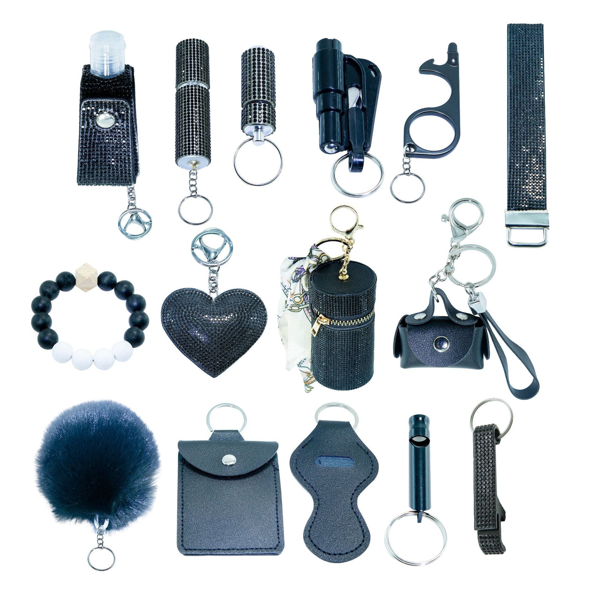 Portable Fifteen-Piece Keychain Set Vera Lux