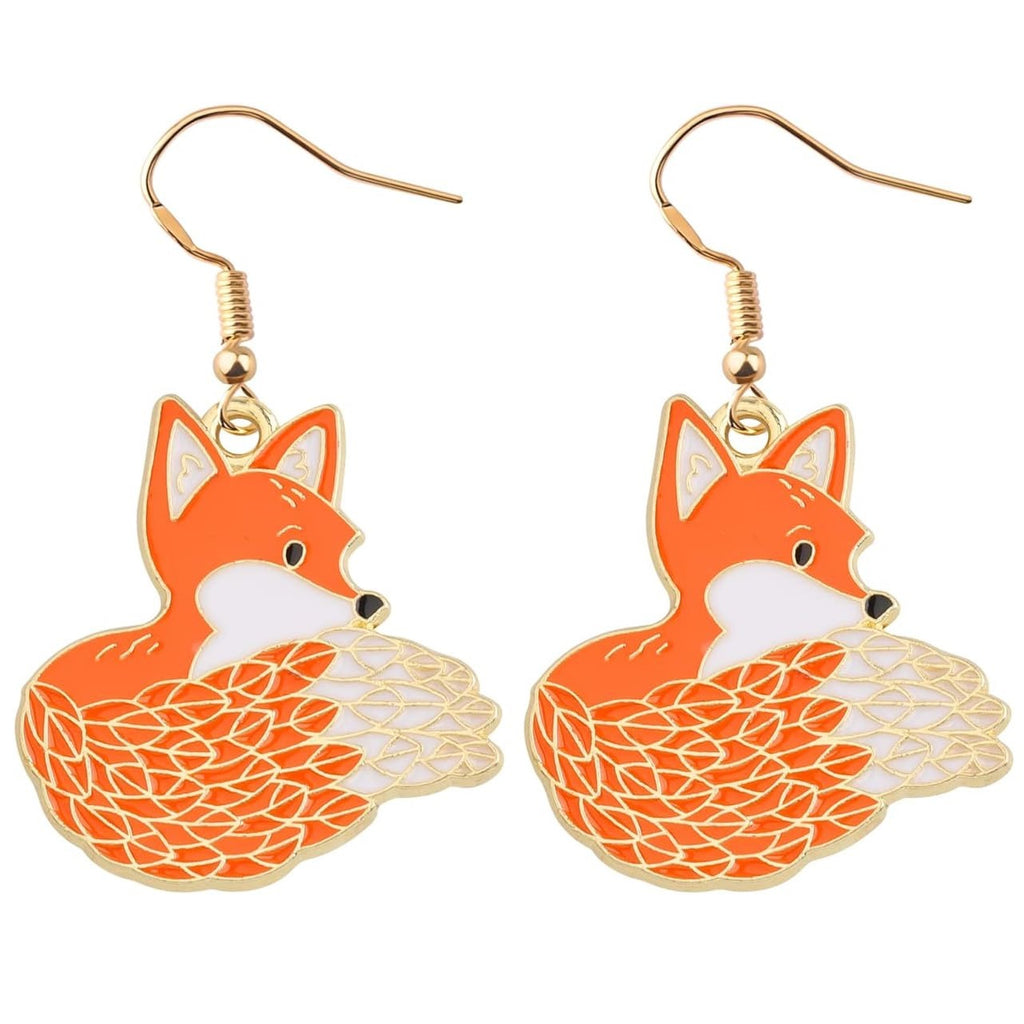 Fashionable  Personalized Forest-Style Cartoon Fox Earrings Vera Lux