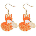 Fashionable  Personalized Forest-Style Cartoon Fox Earrings Vera Lux