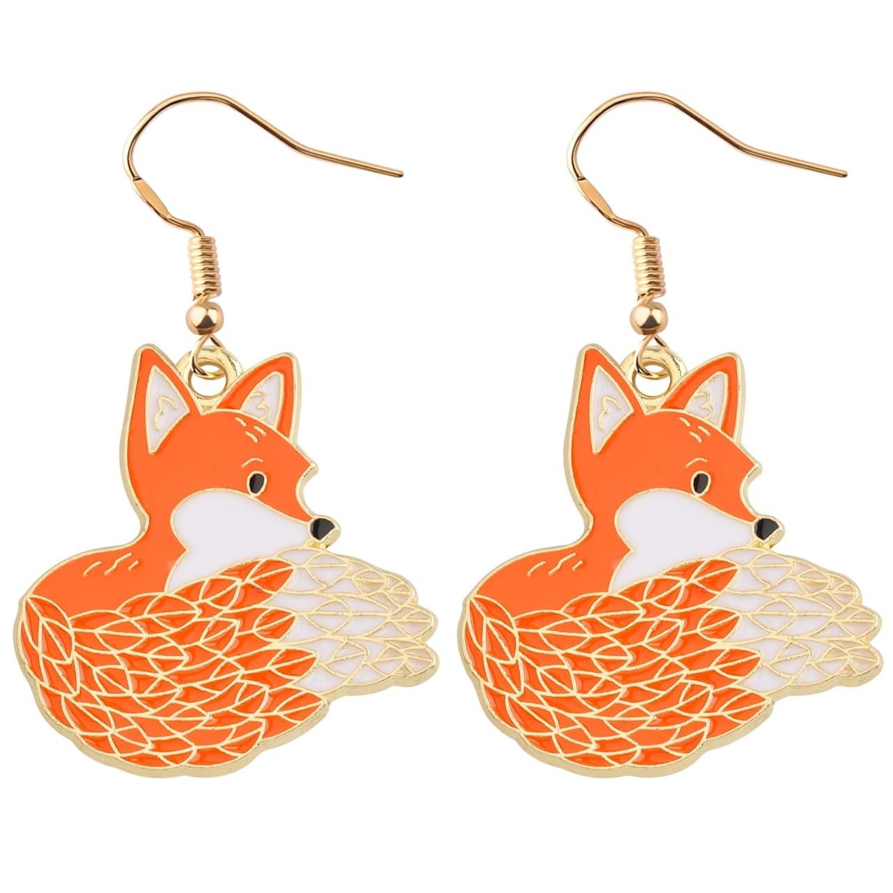 Fashionable  Personalized Forest-Style Cartoon Fox Earrings Vera Lux