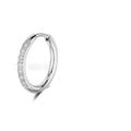 Stainless Steel Earrings With Diamond Zirconia And Plain Rings Vera Lux