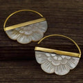 Simple Retro Fan-Shaped Womens Earrings Vera Lux