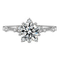 Starry Six-Prong Snowflake High-End Ring For Women Vera Lux