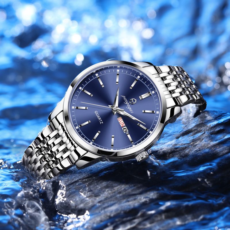 Swiss-brand Mens Watch Water-resistant Quartz Wristwatch Vera Lux