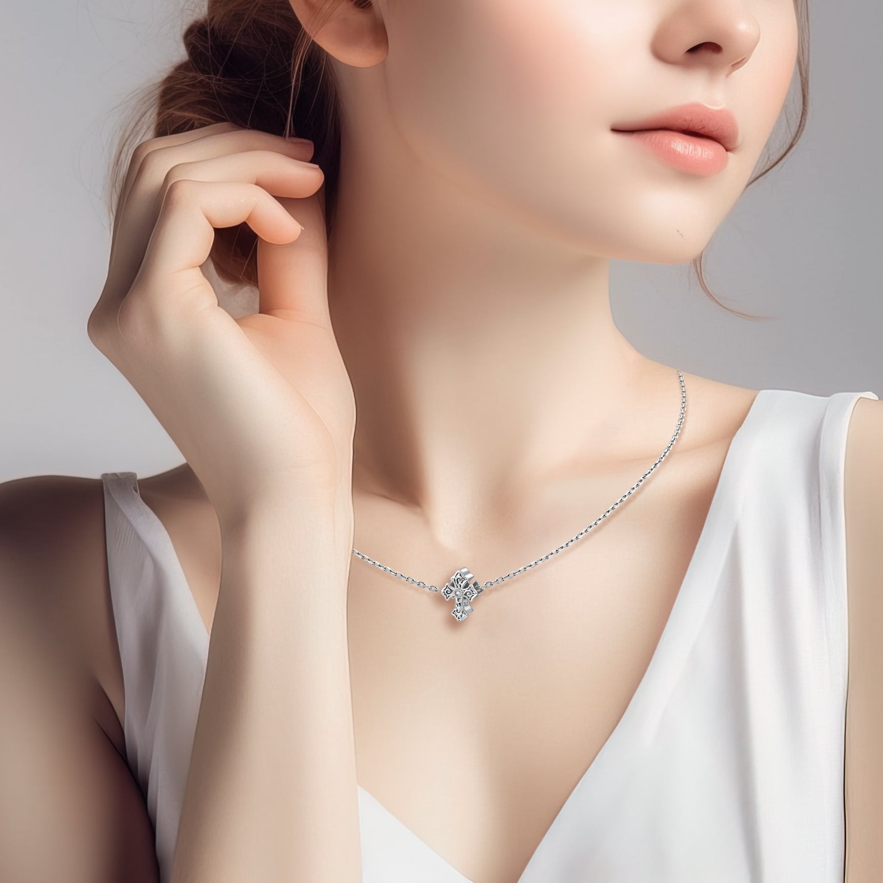 Charity Cross Pendant Accessory Vera Lux
