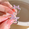 Unique  Heart Thorn Cat Eye Zircon Ring For Women, Sweet Cool Fashion Versatile Band Vera Lux