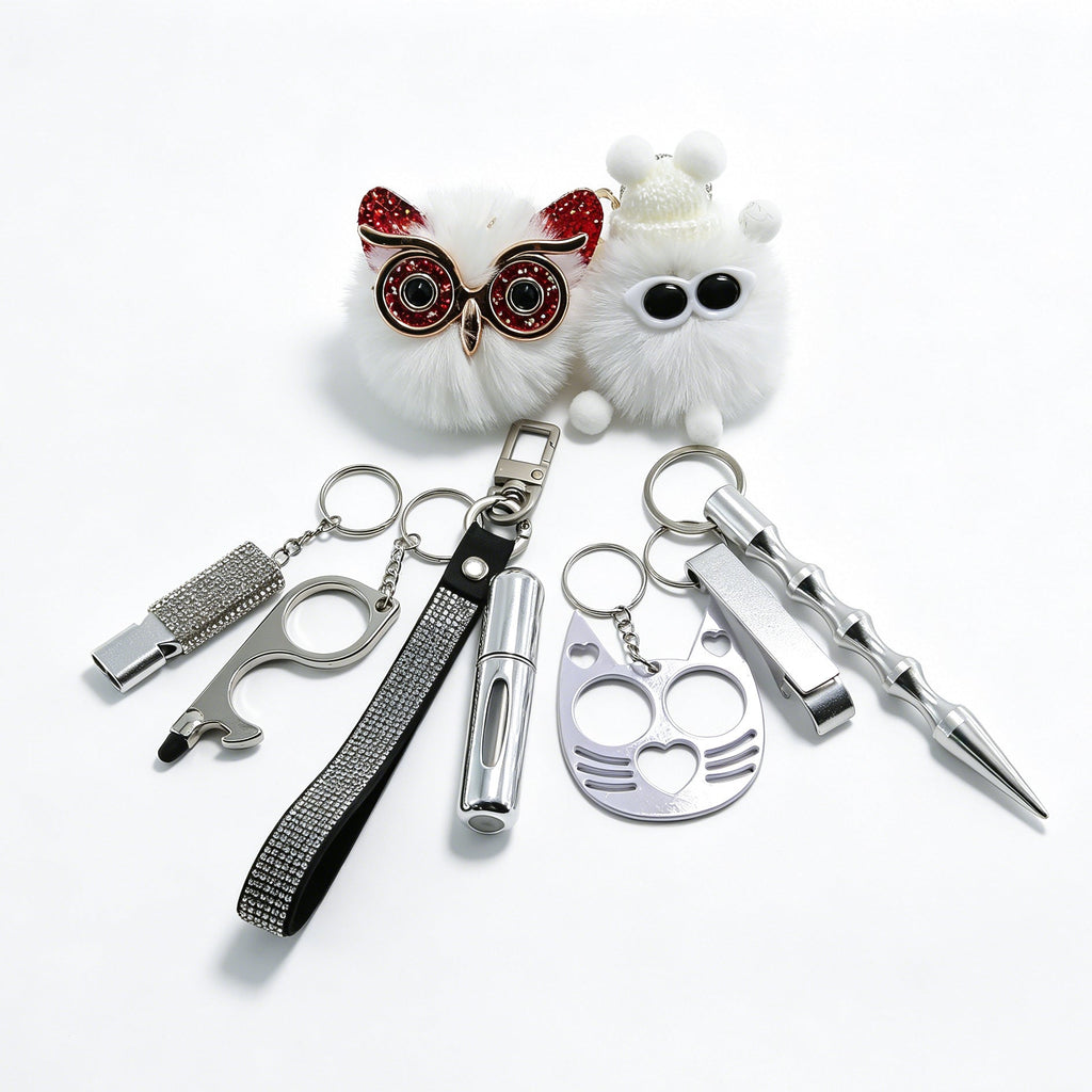 Ins Little Coal Ball Self-defense Keychain Vera Lux