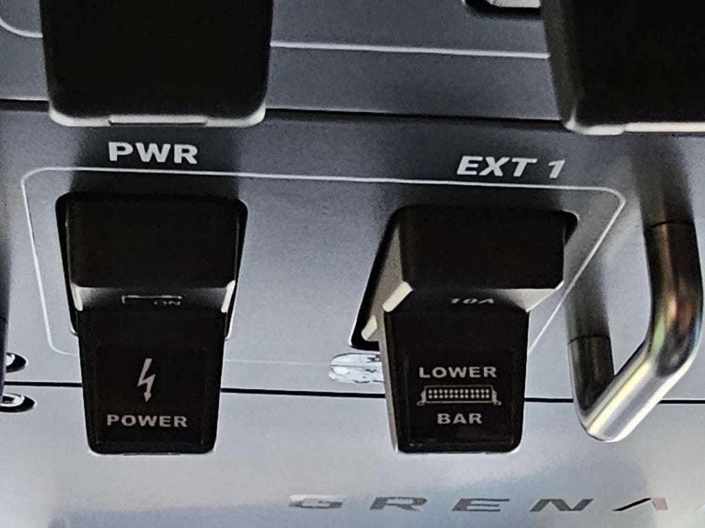 Printed Series Auxiliary Switch Labels (Upfitter) - 2017-2020 F-150 Raptor, 2017-2022 F-250 / F-350 Super Duty / 2024+ Grenadier StickerFab