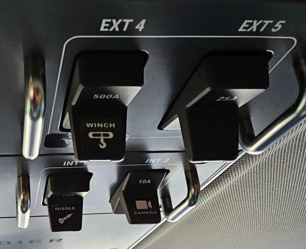 Printed Series Auxiliary Switch Labels (Upfitter) - 2017-2020 F-150 Raptor, 2017-2022 F-250 / F-350 Super Duty / 2024+ Grenadier StickerFab