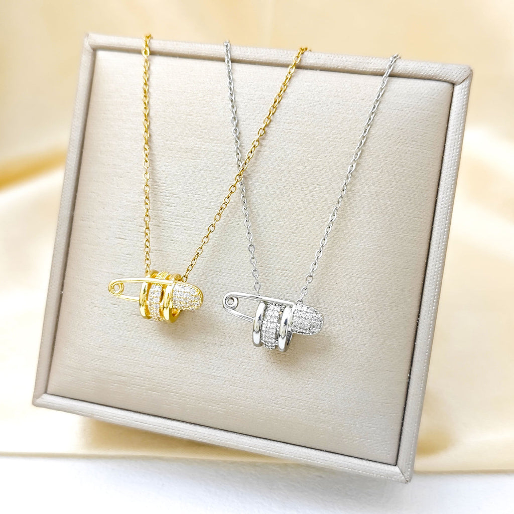 New Style Niche Diamond-Encrusted Pendant Minimalist Elegant All-Match Necklace Vera Lux